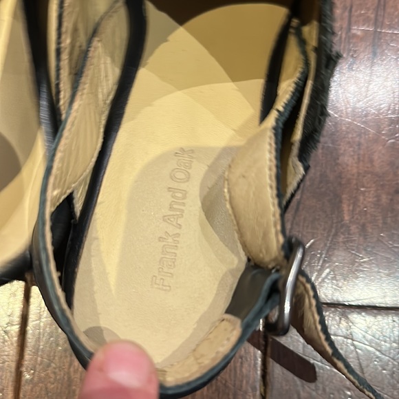 Frank and Oak black wester-style sling backs - Picture 5 of 5